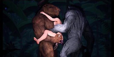 Passionate Furry Lust On The Beach With Minotaurs And A Gorgeous Girl - Part 1 3d Animation