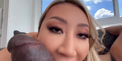 asian hottie versus monster rod