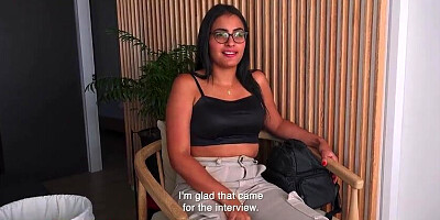 This LATINA TEENAGER in UNDERGARMENTS said she was saving herself for her BOYFRIEND...I switched that plan