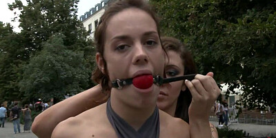 German babe humiliated on the streets