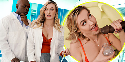Its For Research! Milf Scientist Milks Bbc Lab Partner - Natalia Starr