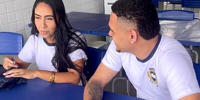 A steamy eighteen-yr-senior college girl from Fortaleza gave a fine time to her well-talented acquaintance in the classroom.