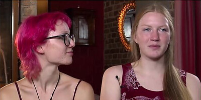 Skater Girl And Metal Fan Play With Sexy Toys