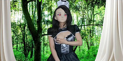 Maid Masturbates While Being Restrained