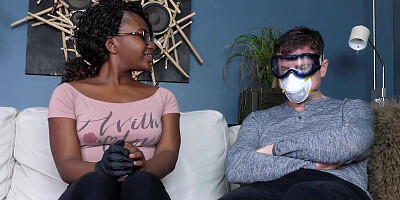 Horny teen beauty is facialised by dom cock