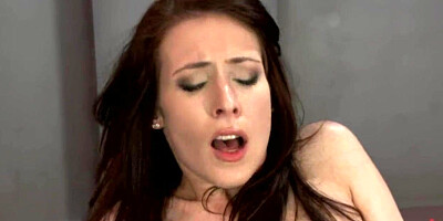 Skinny babe big cock machine fucked
