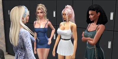 Mean Girl Fucks And Scissors New Girl In Class