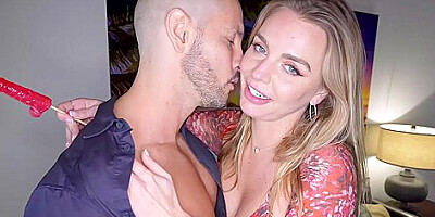 Kate Dalia, Duncan Saint And Levi Cash - Beautiful Housewife Cant Keep Her Hands Off Stripper
