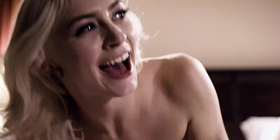 You slut you get off of my husband NOW