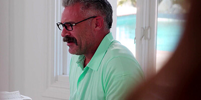 Stepdaughter anal fucked by her stepdad