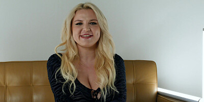 Miss Jackson, a light-haired with thick tits, is mercilessly banged by two stiff penises