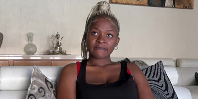 Black Lateefa swallowed huge white cock