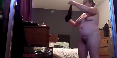 Intimate footage naked curvy stepmom