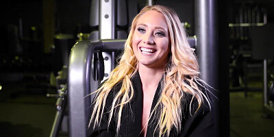 Big ass babe Lily Adams hot wrestling