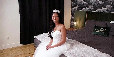 Dad Bangs Interracial Bride Ameena Green