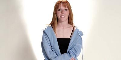 Red teen Madi pleasuring her sweet pussy