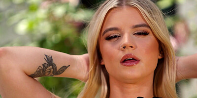 Blonde Sky Wonderland passion posing