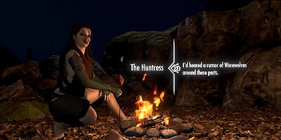 Wild Sex Under The Full Moon With A Werewolf Girl - Skyrim Porn Parody