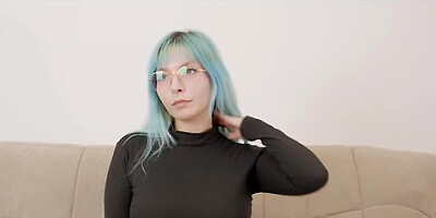 Amateur Gothic Gets Anal Creampie In Her First Interview