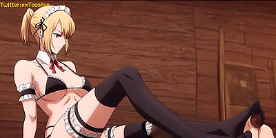 Solo Leveling Coffee Maid Hentai Adult Animation - Cha Hae In Coffee Maid Blow Job Hand Job For Her Lord
