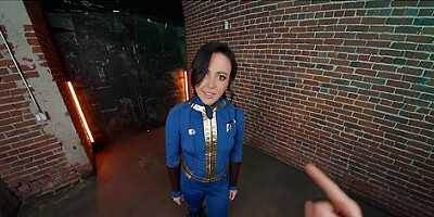 Horny Brunette Lucy Sucks And Fucks Anally In Fallout Cosplay Parody Pt.1