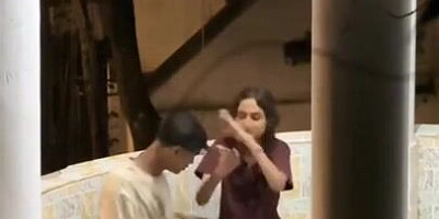 Super-cute Chick Nai Society K Bahar Chusi Apne Beau Ka Lund
