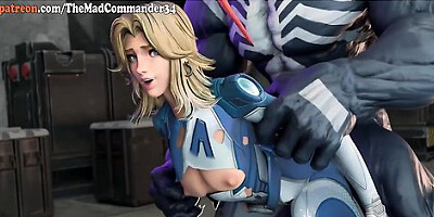 Invisible Woman Fucked By Venom And Her Husband