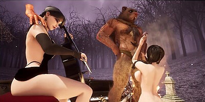 Sex Conjuring Adult Wednesday Addams Parody Werewolf Anal - Monster Horror Hentai Cartoon Porn