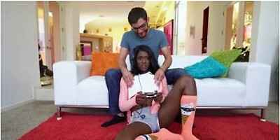 Ebony Gamer Gets A Good Fuck