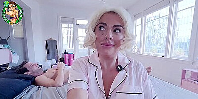 Pov Blonde Big Boobs With Celtic Iron, Marilyn Monroe And Vivianne De Silva