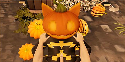 Fortnite Spice Pumpkin Cat Tit Fuck Halloween