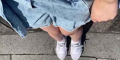 Peeing Outside - Masturbate In A Public Toilet Where There Are People From