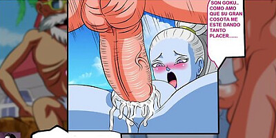 Dragon Ball Z Hentai: Kame House Orgy - Goku And Roshi Fuck Vados, Nami And Nico Robin