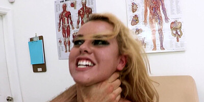 A fit blonde that has amazing boobs and a fine ass is getting fucked