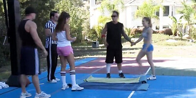 Dainty Allie Haze and Kirra Lynne at doggystyle movie