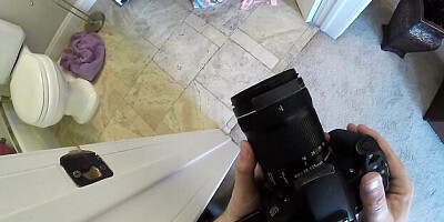 Unapproachable Brett Rossi's bathroom video