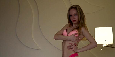 Petite blonde babe Lilit feels up to rough sex