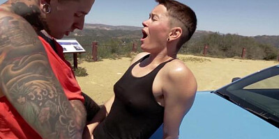 Jiz Lee: Roadside Gender Bender fuck