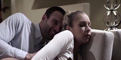 Chick invited man and stepsister to fool around