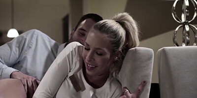 Chick invited man and stepsister to fool around