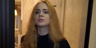 Helpless Euro redhead has to have sex with the man