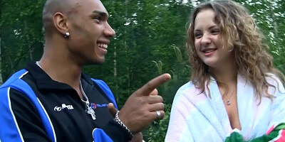 Hot women get outdoors with their friends and they drink and have fun