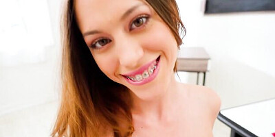 POV dick-sucking session with a slutty girlfriend Laya Rae