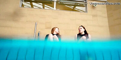 Underwater Show featuring madam's swimming pool sex
