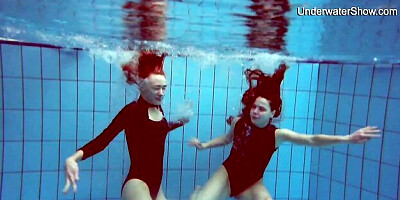 Underwater Show featuring madam's swimming pool sex
