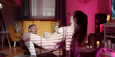 Waves of lust cover black womanizer so he nails roommate's GF