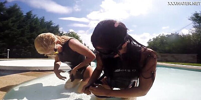 Cheerful lassie at toys action