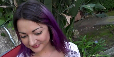 Lovely teen banged doggystyle in amazing outdoor video