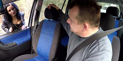 Hot Teen Whore Banged in Car