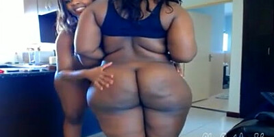 2 Thickalicious Black PLUMPER's Web Cam